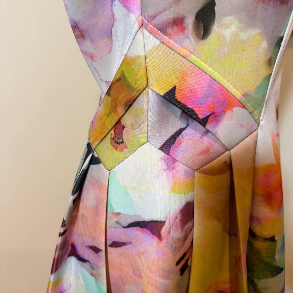 Ted Baker watercolor Floral Scuba Dress - Picture 2 of 7